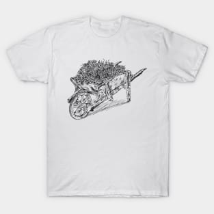 Antique wooden wheelbarrow T-Shirt